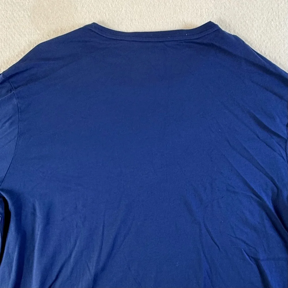 Polo Ralph Lauren Long Sleeve Pocket Tee Mens XL Embroidered Pony Navy Blue